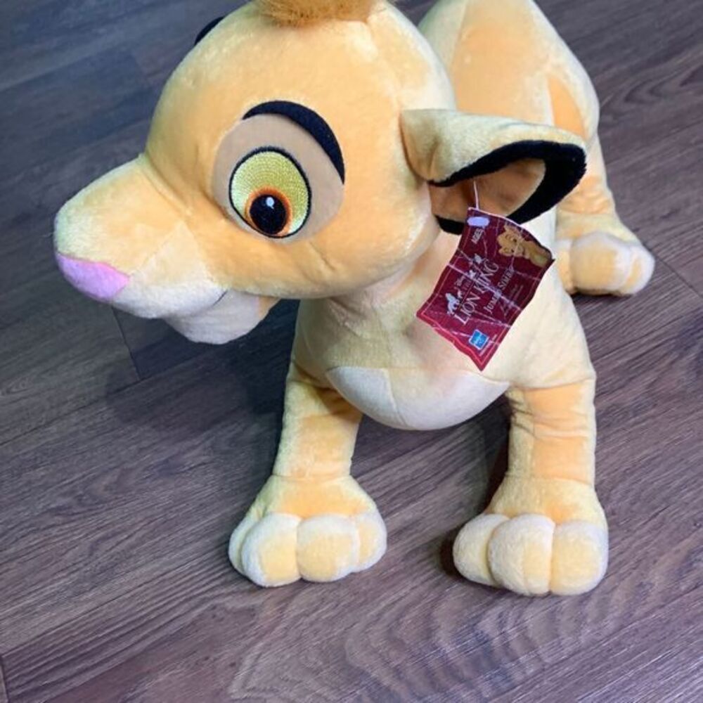Disney simba 22” plush. Stuffed animal The Lion King big cat Y2K 2000 - Picture 2 of 6